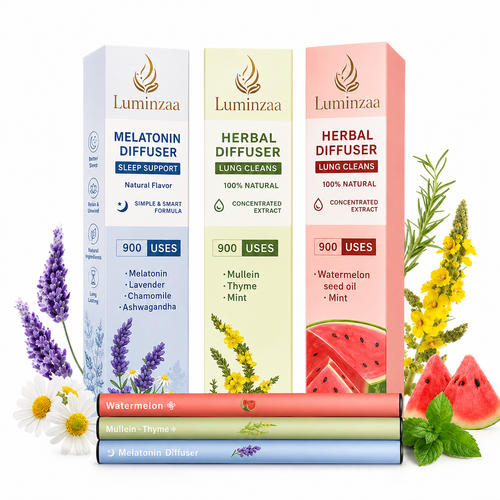 Breathe & Relax Herbal Aroma Diffuser Set – 3 Blends