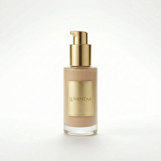 Luminzaa Silk Touch Full Coverage Foundation with SPF in Ivory shade – luxury makeup